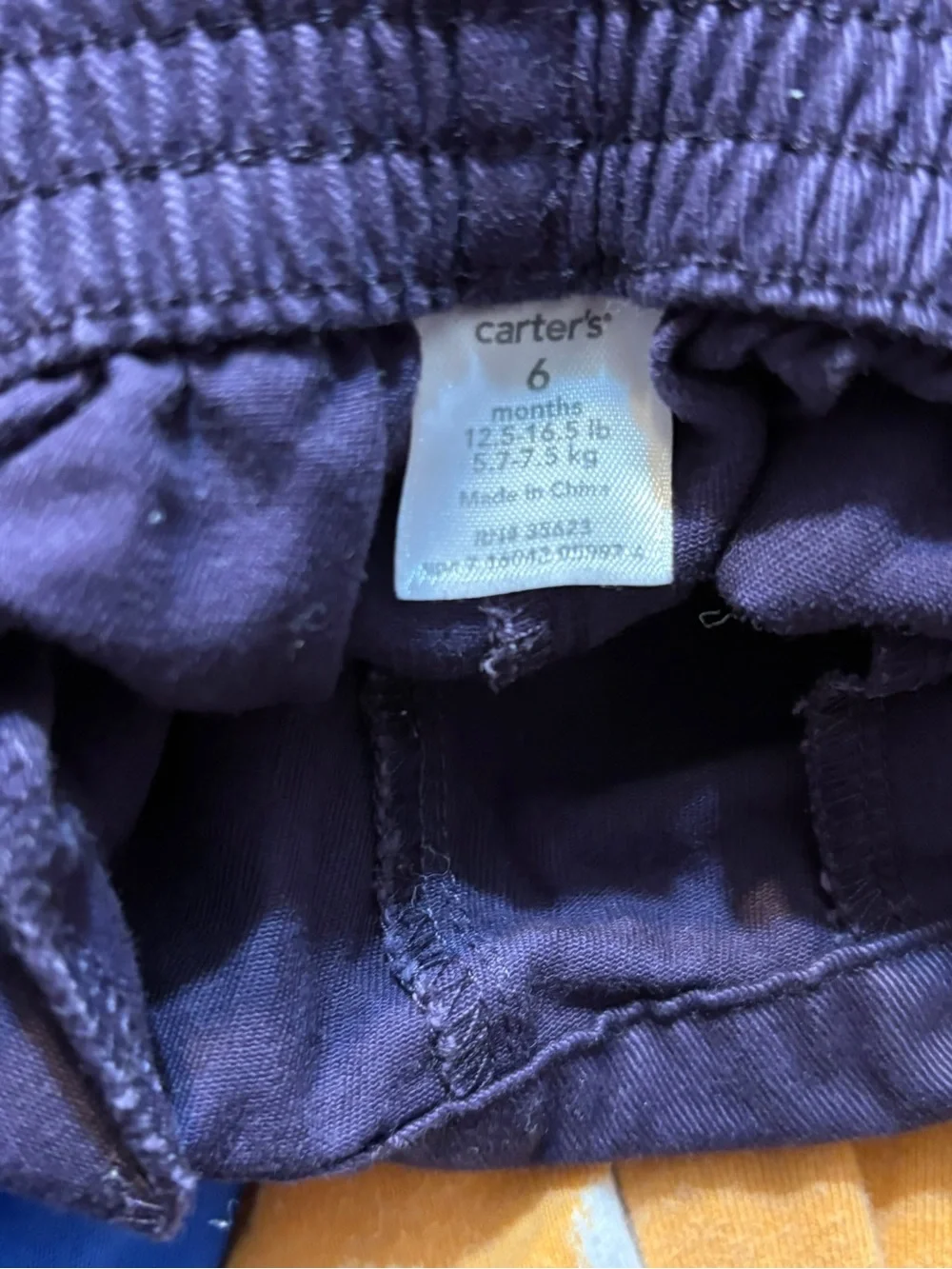 Carter's Dark Purple Pull-On Knit Leggings